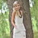Women's summer beige dress with spaghetti straps and pockets