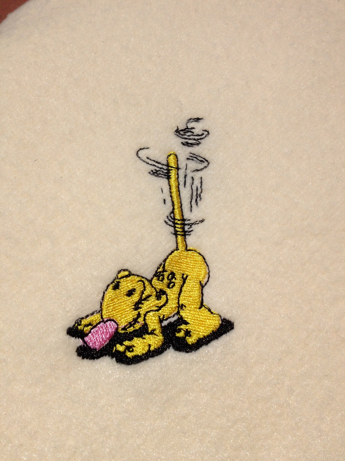 Eugene the Jeep Lightweight Embroidered Fleece Blanket for Baby or Pet -Eugene, The Jeep Popeye character Made to Order