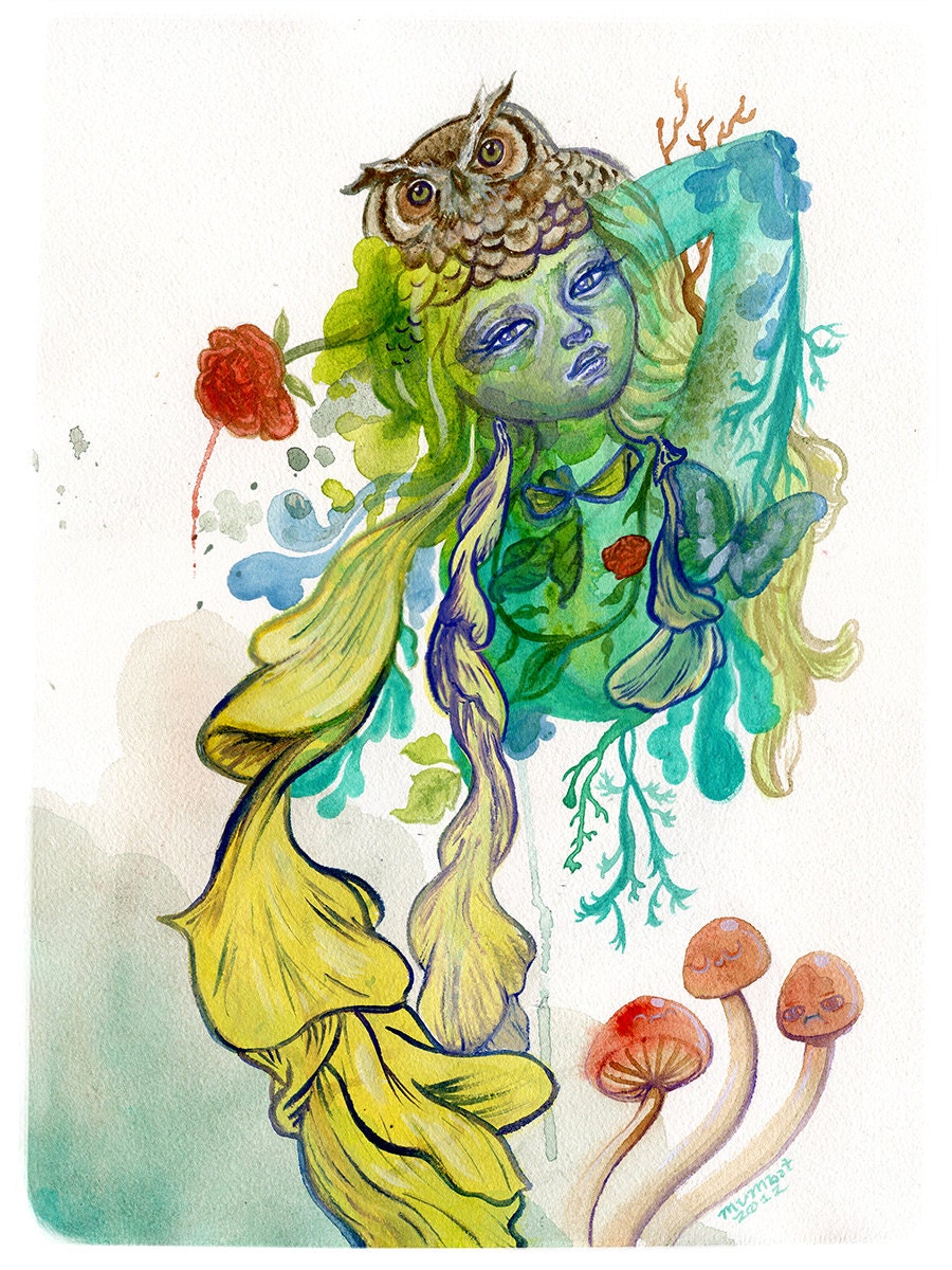 Nature Nymph - 001 - Print of original illustration