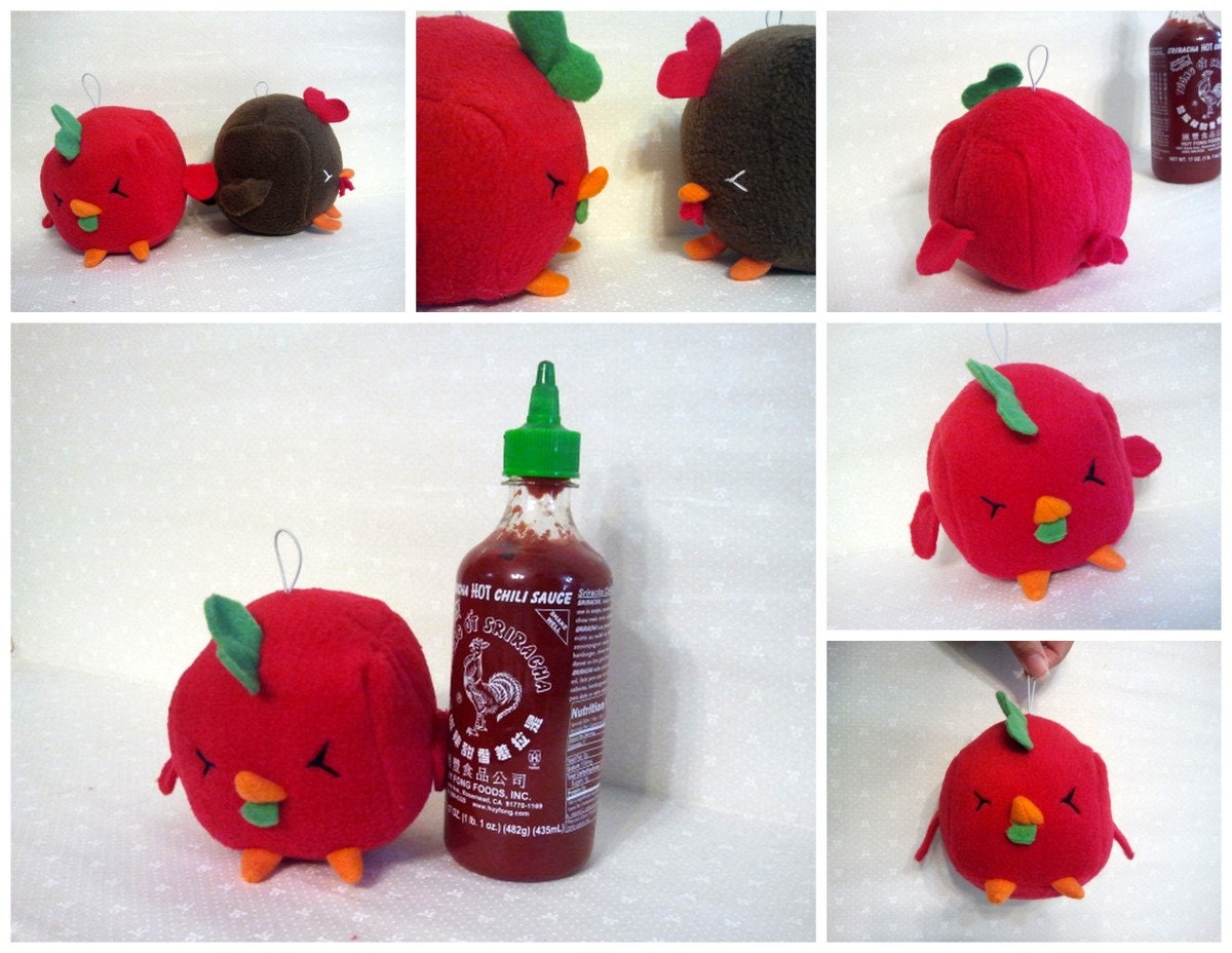 Sriracha Rooster Sauce Plush