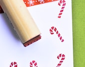 Jumbo Candy Cane Rubber Stamp