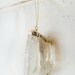 A S T R O N O M I C A - gold dipped natural large raw crystal quartz statement necklace