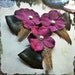 Purple Hydrangea Hair Menagerie - Set of Three