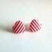 Striped Heart Earrings