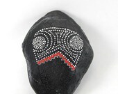 Raven Totem / Alaska Series / Painted Stones by Amy Komar /  ON SALE