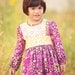 Shabby Chic Little Girls Dress in sizes  3t to 8