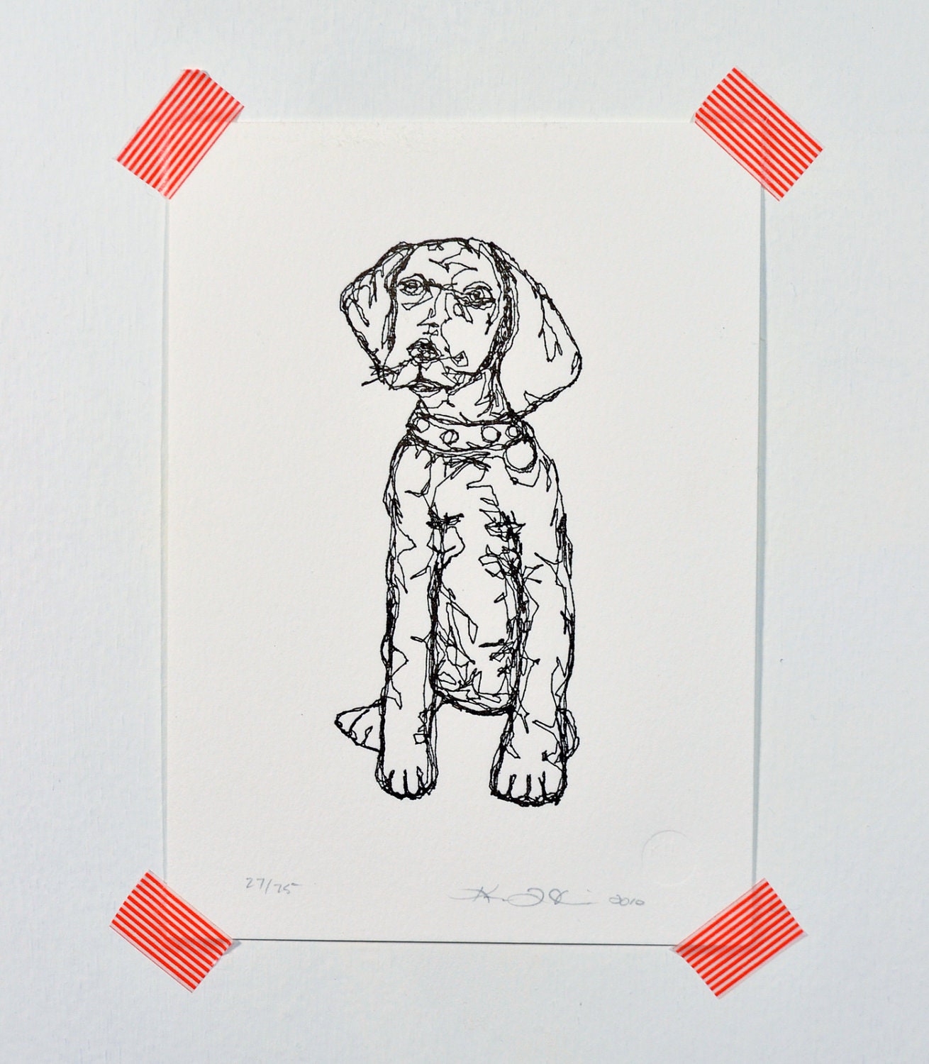 Dog - Letterpress Print