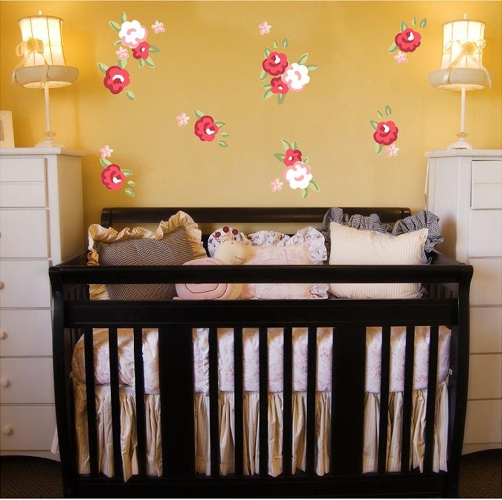 Baby Roses (Set of 16) Cusomizable Wall Decal