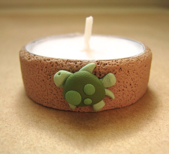 10 Custom sea turtle tea light candles - LuckyYouStudio
