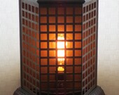 La Cage à Lumière converted heater lamp