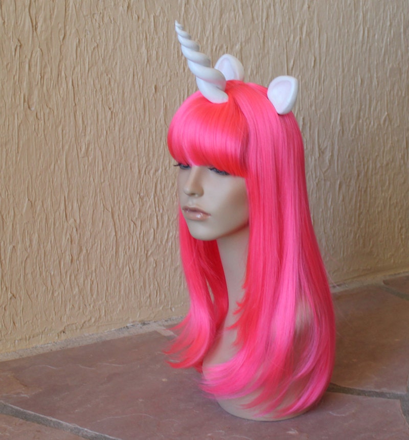 PINK My Little Pony costume wig - Hot pink my little pony cosplay
