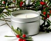 NOEL 6oz Candle tin - Handpoured Soy Candles / Home Decor