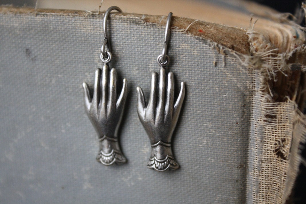 Victorian Hand Earrings