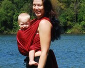 Baby Wrap Carrier Water Mesh Burgundy for Pools, Beach Vacation, Shower - Ready to ship