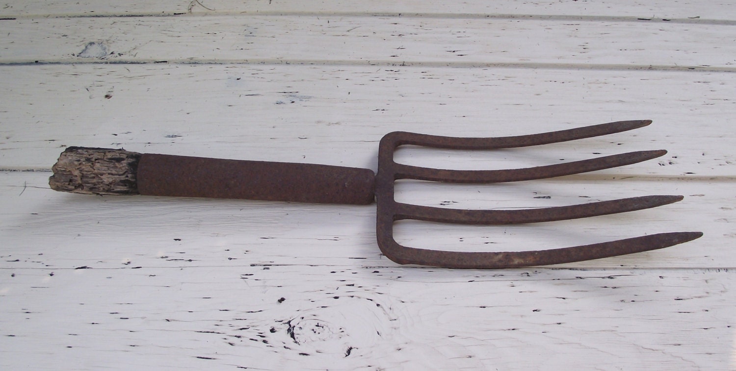 Rustic Barnyard Pitch Fork Head Made in Germany