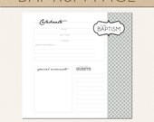 Baptism Page (GREY)  - Include in your Two Giggles Baby Album