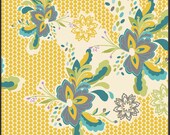 LillyBelle Flowerpop Zesty Gold Floral Fabric
