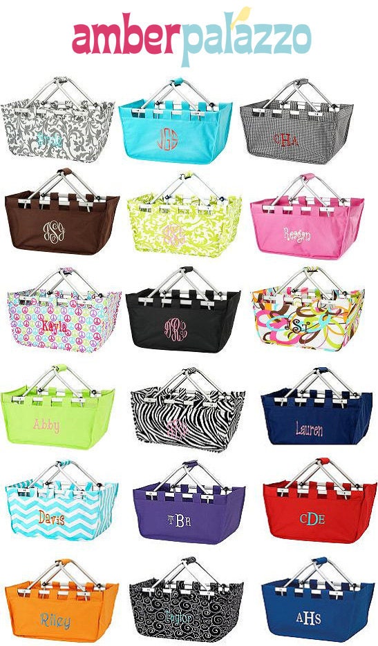 Large Monogrammed Market Tote - Great Gift - Free Personalization