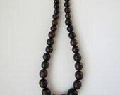 Long Chunky Wooden Necklace
