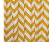 Shower Curtain - Chevron - Yellow and White 72x72