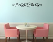 Vinyl Wall Decal Masterpieces - Home Vinyl Wall Decal for children's artwork - Artwork Vinyl Wall Decal