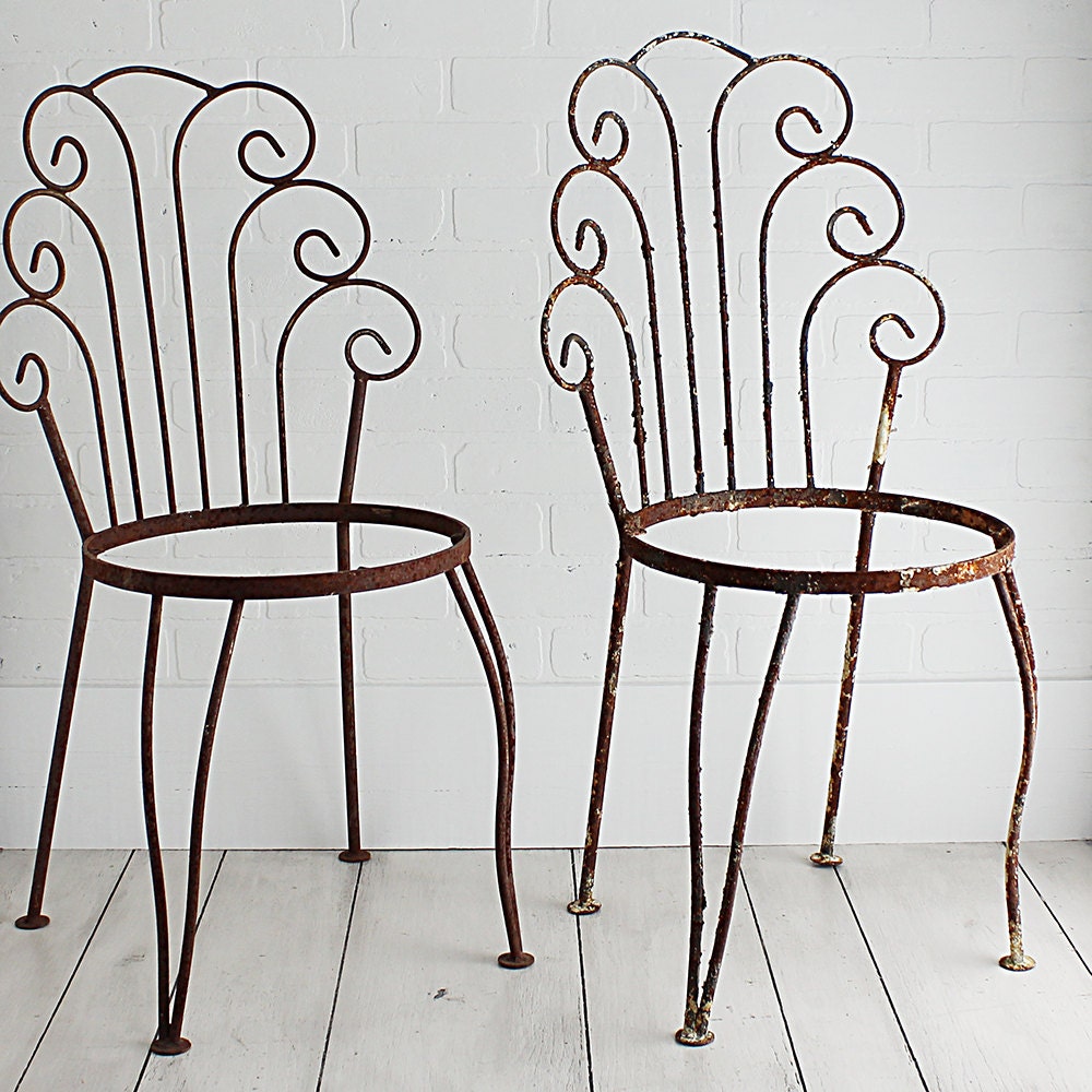 Vintage Garden Chairs - Pair
