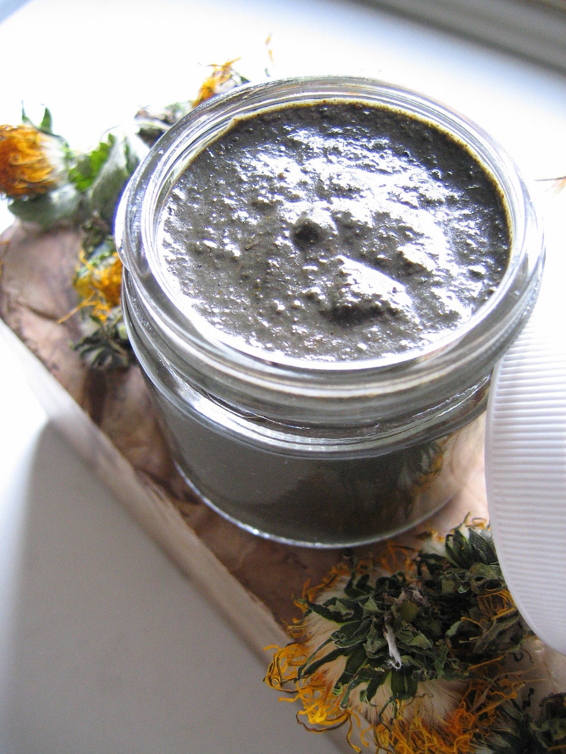 Deep Cleansing Raw Honey Mask with Hand Harvested Glaciomarine Clay, Pure Essential Oils, and Wild Harvested Herbs - Custom Made