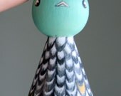 Handpainted wooden art doll. Bruno