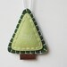 Molecule Tree Ornament - "Pinene" for You - Science Chemistry Embroidery - Hiking Woodland