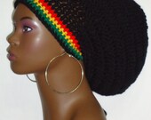 Rasta Trimmed Tam Black Red Yellow Green