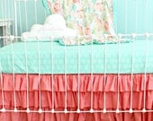 Bumperless Baby Crib Bedding -  Sweet Sorbet Set