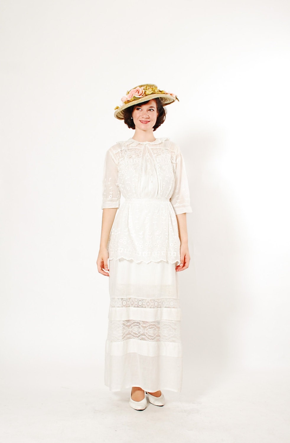 1910s Dress - Edwardian Wedding Dress - A Midsummer's Day Dream