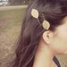 Gold Leaf Bobby Pins - Leaf Hair Accessories Nature Inspired Rustic Woodland Wedding Hair Accessories Cute Adorable Elegant Whimsical Dreamy