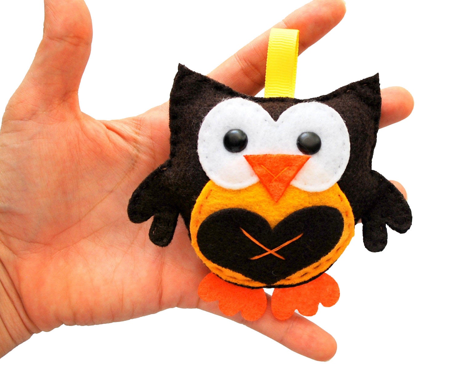 Felt Ornament, Owl Ornament, Eco-Friendly felt owl plush Ornament Thanksgiving fall owl A148 Il_570xn