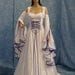 Renaissance medieval handfasting  wedding dress custom made