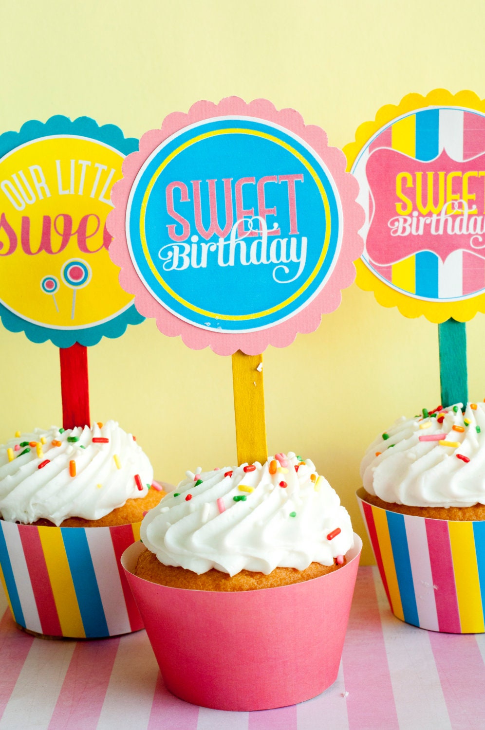 Candy Land Sweet Shop Birthday PRINTABLE Party Circles by Love The Day Il_570xn