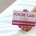 INSTANT DOWNLOAD: DIY Printable Punch Cards - 4 colors, chore cards, stay in bed cards