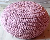 Floor Cushion Crochet - pink