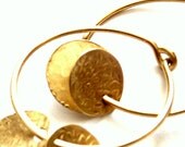 9K Gold Hoop Earrings Urban - Free Shipping