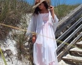 the BEST vintage 1960s Fairy Tale Woven Ribbon and Chiffon Dress or Gown in Pink and White FANTASY Modern Day Cinderella