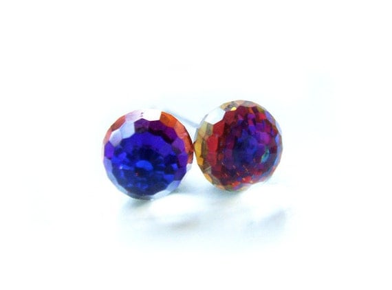 Swarovski Crystal Ball Earrings Special Edition Rainbow