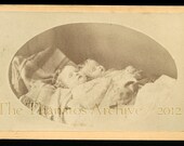 RESERVED // Do Not Buy / Double Post Mortem CDV Photo / Sisters Murdered by Father in 1872 / Free Shipping for Thanatos.net Members
