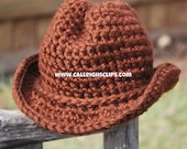 Cowboy hat size 6-12,12-24, & 2T- 4T - variety of color choices