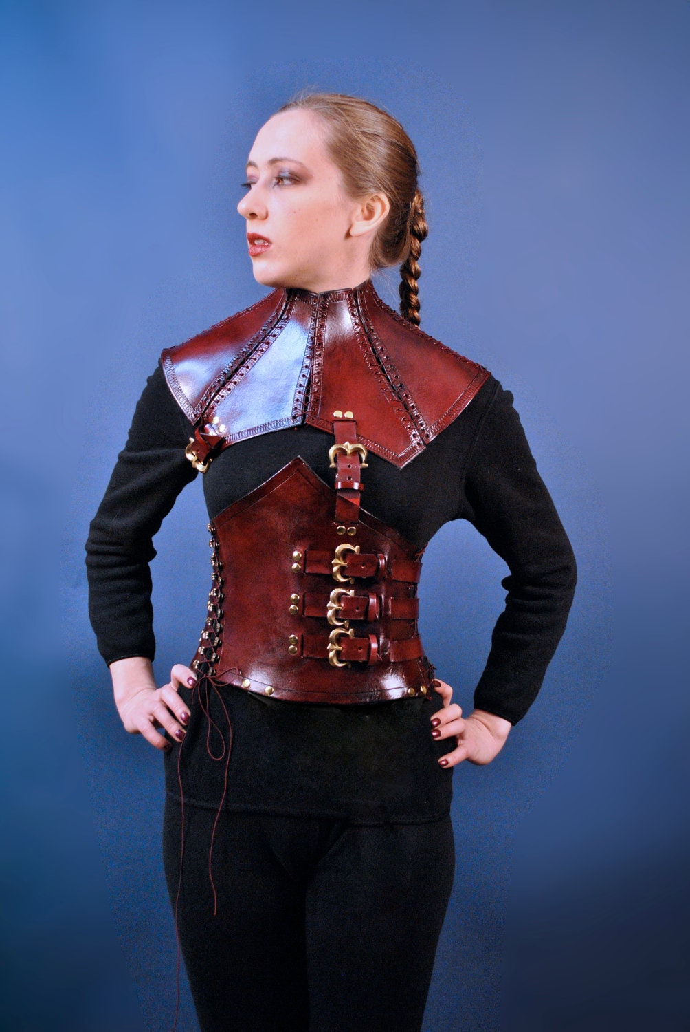 Posture Collar and Interlocking Corset