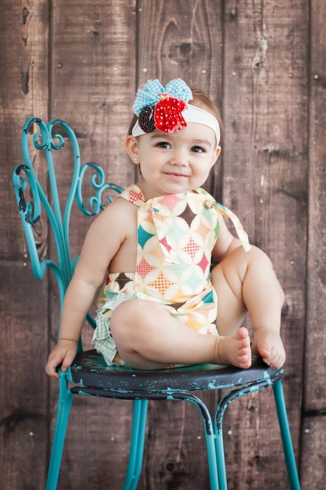 Baby Girl Headband - Baby Girl - Hair Bow - Pinwheel Headband- Jersey Knit Headband- Headband - Baby Headbands - Newborn