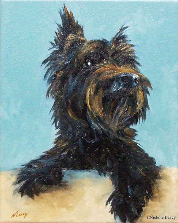 CUSTOM oil Pet Portrait 8 x 10