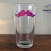 NEW - Mustache Glass - Variety of Colors