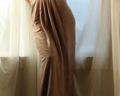 The Lovely One- Luxurious High Waisted Pleated Tulip Floor Length Maxi Sweater Skirt