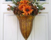 Front Door Wreaths, Autumn Wreath,Thanksgiving Decor, Orange Wreath, Fall Wreaths, Harvest Decor, Autumn Door Wreath