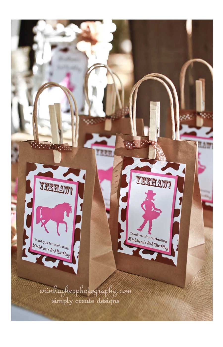 Cowgirl Party Favor Bag Tag DIGITAL FILE 4x6 Jpeg Digital File Personalized Il_570xn
